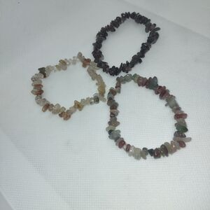 Crystal Chips Bracelets Lot
